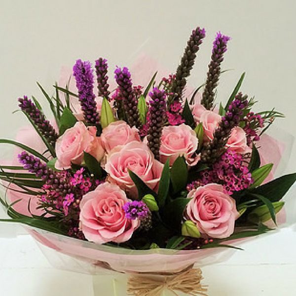 Toller - Pink Rose and Lily Gift Bouquet